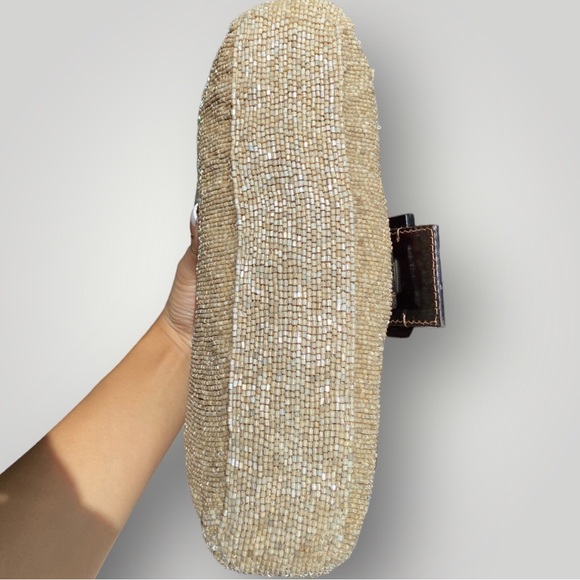 Fendi Vintage Beige Beaded Baguette 🥖 - Picture 10 of 12